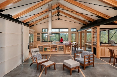 Timber frame Winter Park Colorado Net Zero House