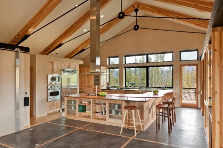 Timber frame Winter Park Colorado Net Zero House