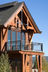 Timber frame Steamboat Springs Colorado Trout Creek Ranch