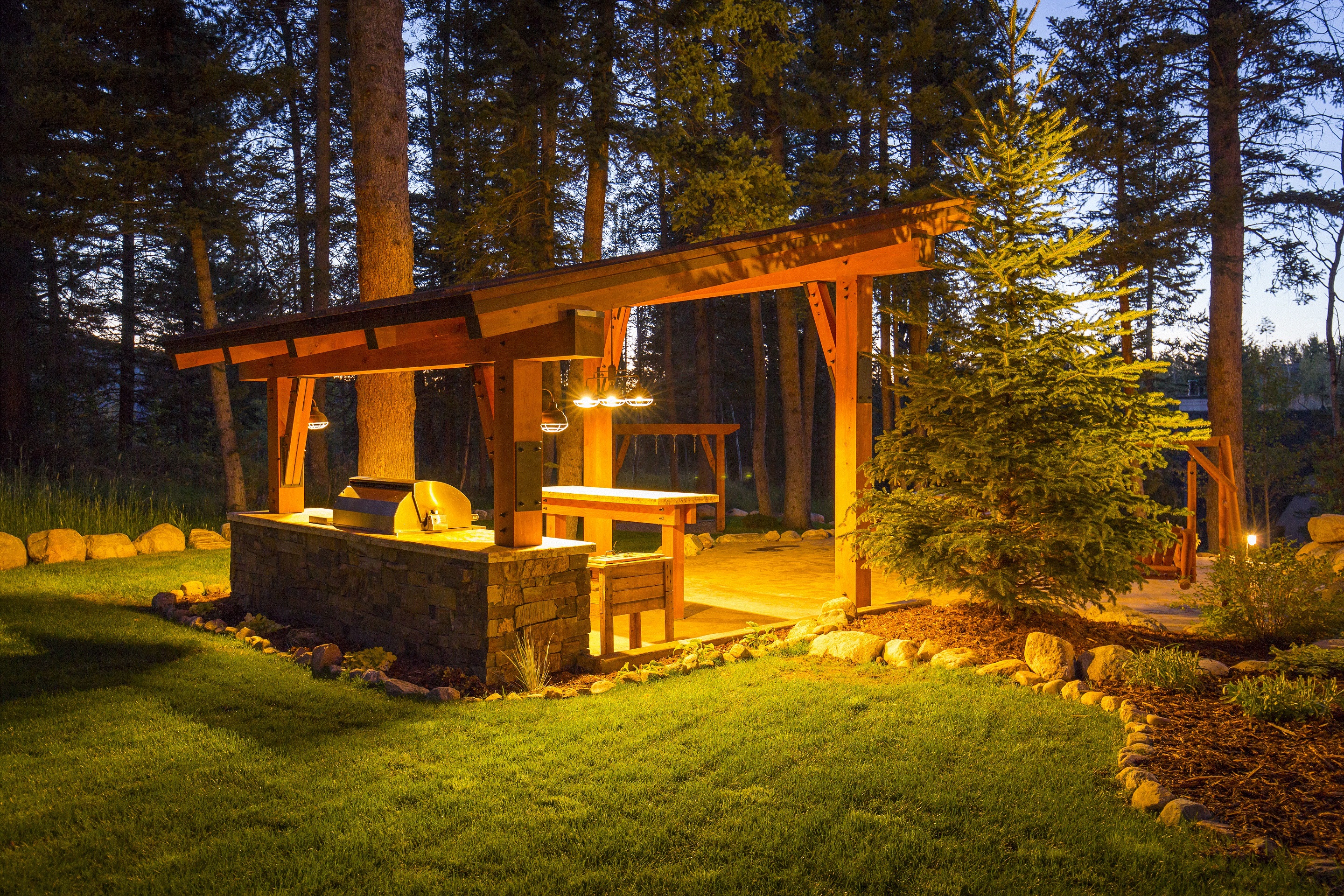 Timber Frame Outdoor Kitchen